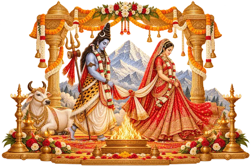 शिव-पार्वती के फेरे